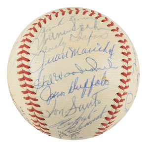 Lot #9294  National League All-Star Team 1963 Signed Baseball - Image 4
