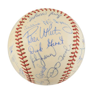 Lot #9294  National League All-Star Team 1963 Signed Baseball - Image 5