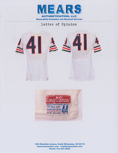 Lot #9435 1966-1968 Brian Piccolo Game-Worn Chicago Bears Road Jersey MEARS A8 - Image 5