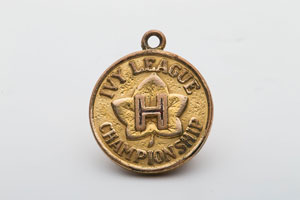 Lot #9440 John Yovicsin's 1966 Harvard vs. Yale and Ivy League Championship Charms - Image 2