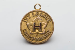 Lot #9439 John Yovicsin's 1961 Harvard vs. Yale and Ivy League Championship Charms - Image 2