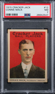 Lot #9060  1915 Cracker Jack #12 Connie Mack PSA