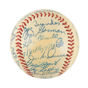 Lot #9305  NY Yankees 1953 Team-Signed Baseball - Image 2