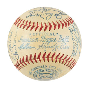 Lot #9305  NY Yankees 1953 Team-Signed Baseball - Image 6