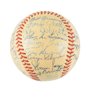 Lot #9302  NY Yankees 1947 Team-Signed Baseball - Image 2