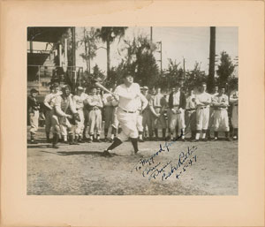 Lot #9334 Babe Ruth Signed Photograph - Image 1