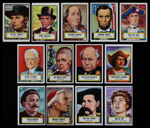 Lot #9501  1952 Topps Look & See Partial Set of