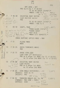 Lot #177  Apollo 9 Flown Command Module Checklist - Image 4