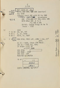 Lot #177  Apollo 9 Flown Command Module Checklist - Image 8