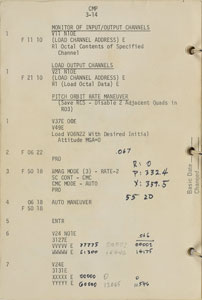 Lot #177  Apollo 9 Flown Command Module Checklist - Image 17