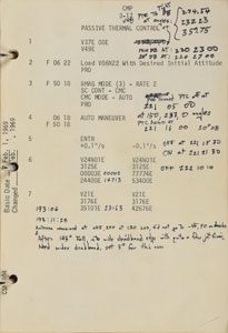 Lot #177  Apollo 9 Flown Command Module Checklist - Image 18