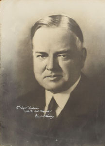 Lot #268 Herbert Hoover - Image 1
