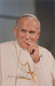 Lot #364  Pope John Paul II