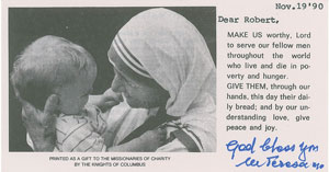 Lot #445  Mother Teresa - Image 1