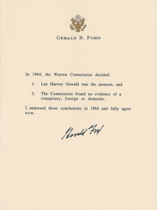 Lot #307 Gerald Ford - Image 1