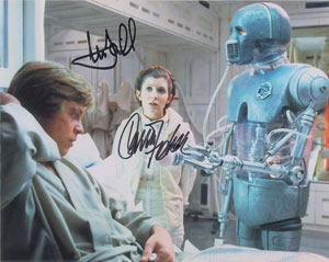Lot #961  Star Wars: Fisher and Hamill - Image 1