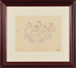 Lot #564 Dwarfs production drawing from Snow White and the Seven Dwarfs - Image 1