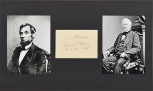 Lot #255 Abraham Lincoln and Millard Fillmore - Image 1
