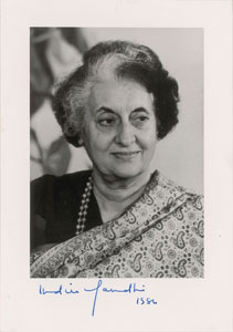 Lot #421 Indira Gandhi - Image 1