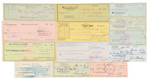 Lot #879  Celebrity Checks - Image 1