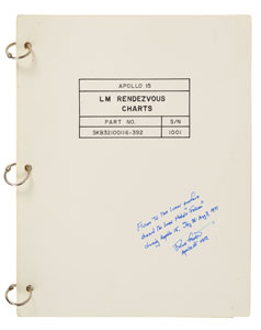 Lot #109 Dave Scott's Apollo 15 Flown Rendezvous Chart Book - Image 1
