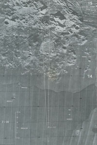 Lot #108 Dave Scott's Apollo 15 Flown Lunar Orbit Monitor Chart - Image 3