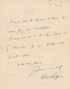 Lot #79 Oliver Lodge Autograph Letter Signed - Image 2