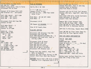 Lot #107 Dave Scott's Apollo 15 Flown Lunar Module Cue Card - Image 2