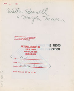Lot #939 Marilyn Monroe and Walter Winchell - Image 2