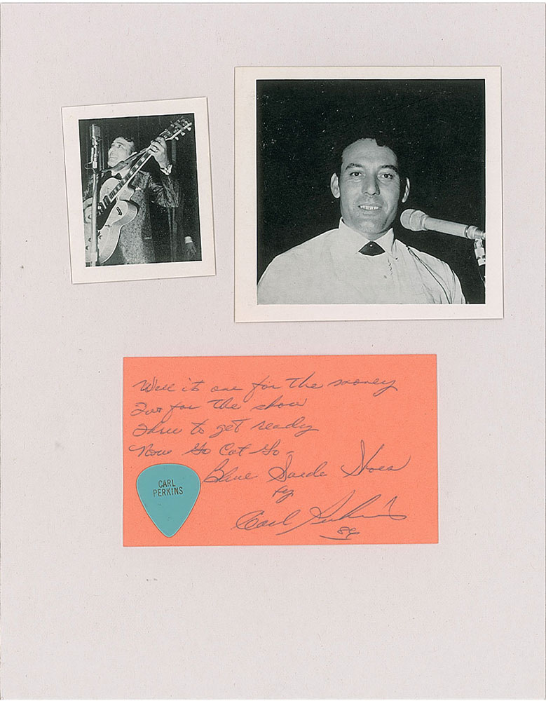 CARL PERKINS: HANDWRITTEN YOUR TRUE LOVE LYRICS