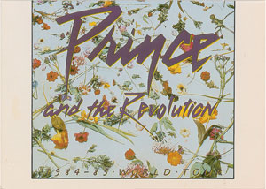 Lot #4056  Prince Purple Rain Tour 'Thank You' Card  - Image 1