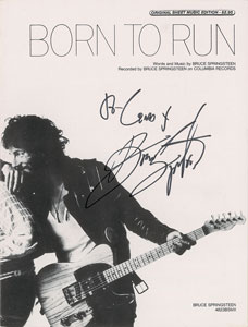 Lot #2381 Bruce Springsteen Signed Sheet Music - Image 1