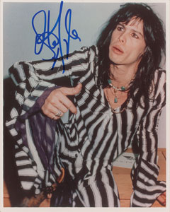 Lot #2394  Aerosmith: Steven Tyler Signed Photograph - Image 1