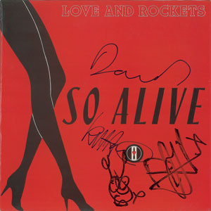 Lot #2664  Love and Rockets Signed Album - Image 1