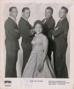 Lot #2235 The Platters Signed Photograph