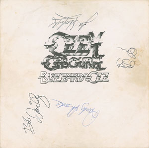 Lot #2627  Ozzy Osbourne Signed Album Sleeve