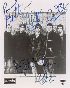Lot #2784  Oasis Signed Photograph