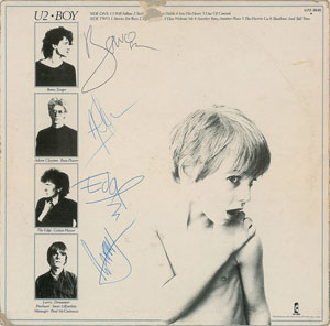 Lot #2631  U2 Signed Album