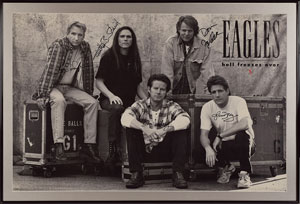Lot #2357 The Eagles Signed Poster