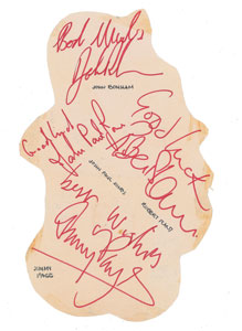 Lot #2143  Led Zeppelin Signatures - Image 1