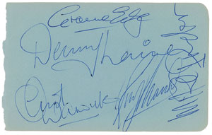 Lot #2291 The Moody Blues Signatures