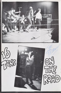 Lot #2602 The Clash Signed 1980 Armagideon Times
