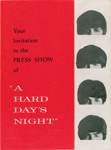 Lot #2023  Beatles A Hard Day's Night Press Show
