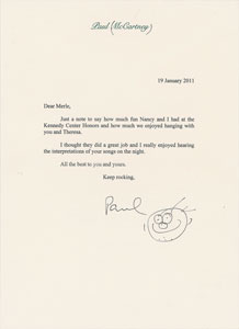 Lot #2054 Paul McCartney Typed Letter Signed
