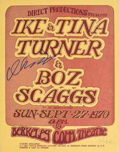 Lot #2476 Ike Turner Signed Poster - Image 1