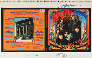 Lot #2282  Jefferson Airplane Signed Uncut Printer's Proof Poster - Image 1