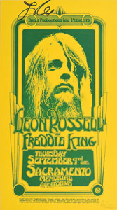 Lot #2301 Leon Russell Signed Poster - Image 1