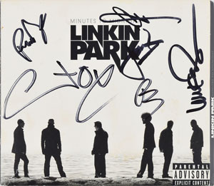 Lot #2823  Linkin Park Signed CD
