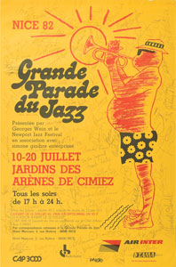 Lot #2199  1982 Parade du Jazz Signed Poster - Image 1