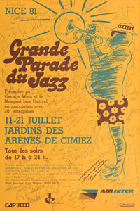 Lot #2198  1981 Parade du Jazz Signed Poster